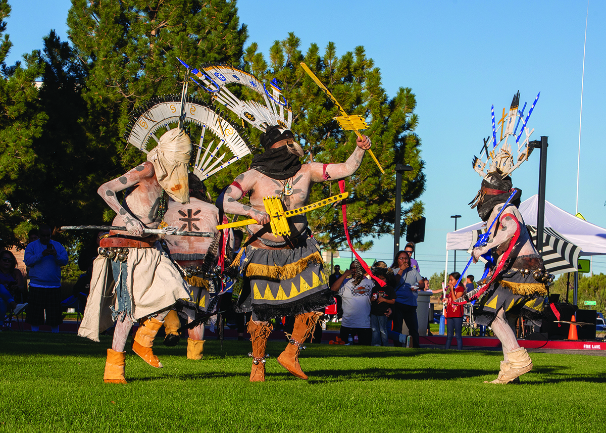 Two traditional dancers