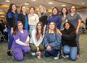 San Juan College Scholarship recipients in a group picture