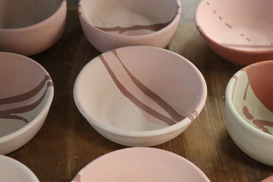 Collection of glazed bowl for the SJC Pottery Bowl sale
