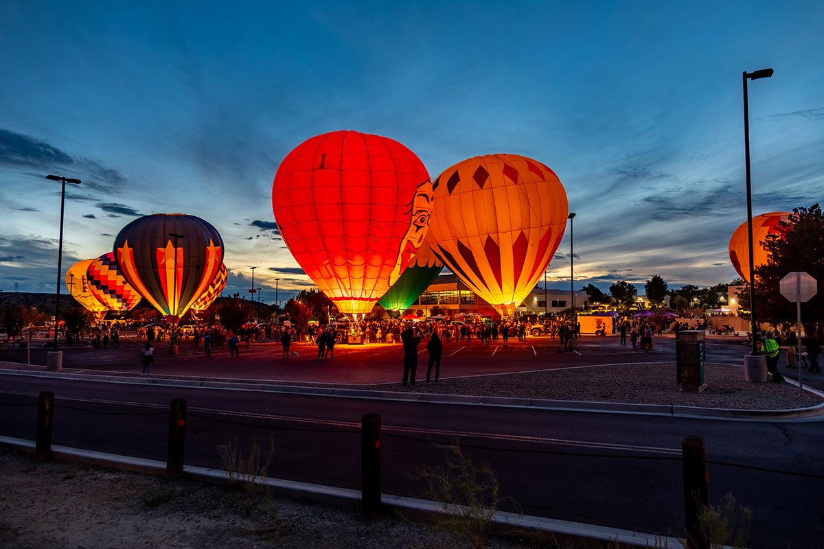 Balloon Glow at San Juan College where staff and the San Juan County community come together.