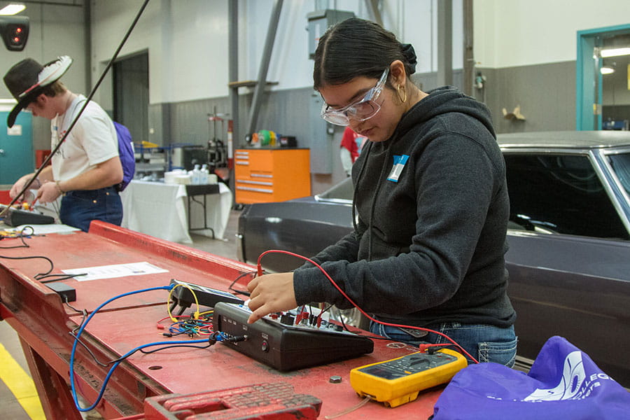 Students in the Automotive Technology Degree Program at SJC