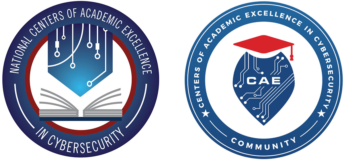 Logo for National Center of Academic Excellence in Cybersecurity and Centers of Academic Excellence in Cybersecurity Community