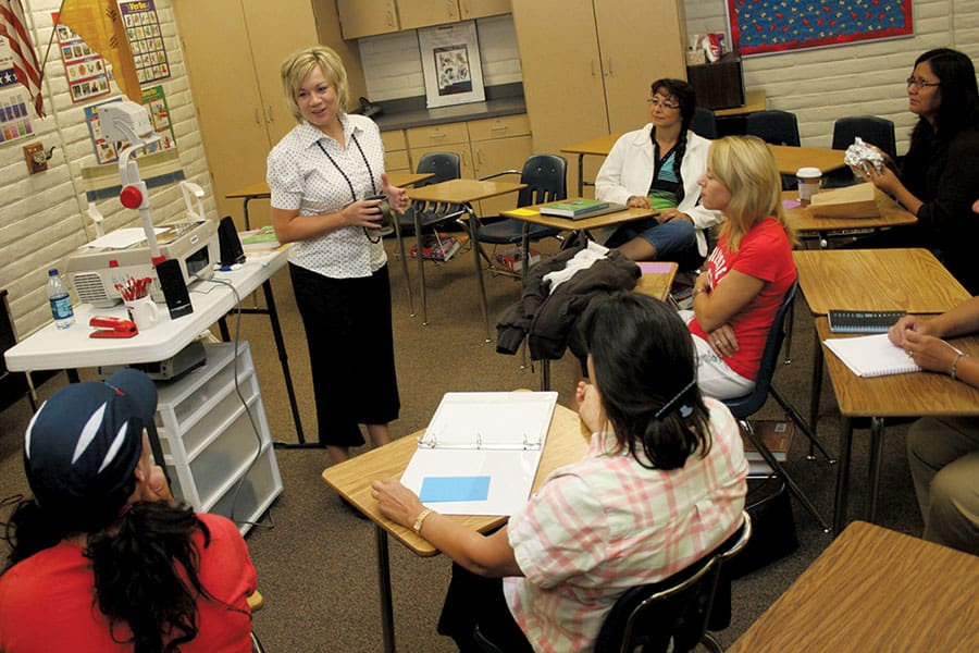 A group of SJC students enrolled in the Alternative Licensure Program