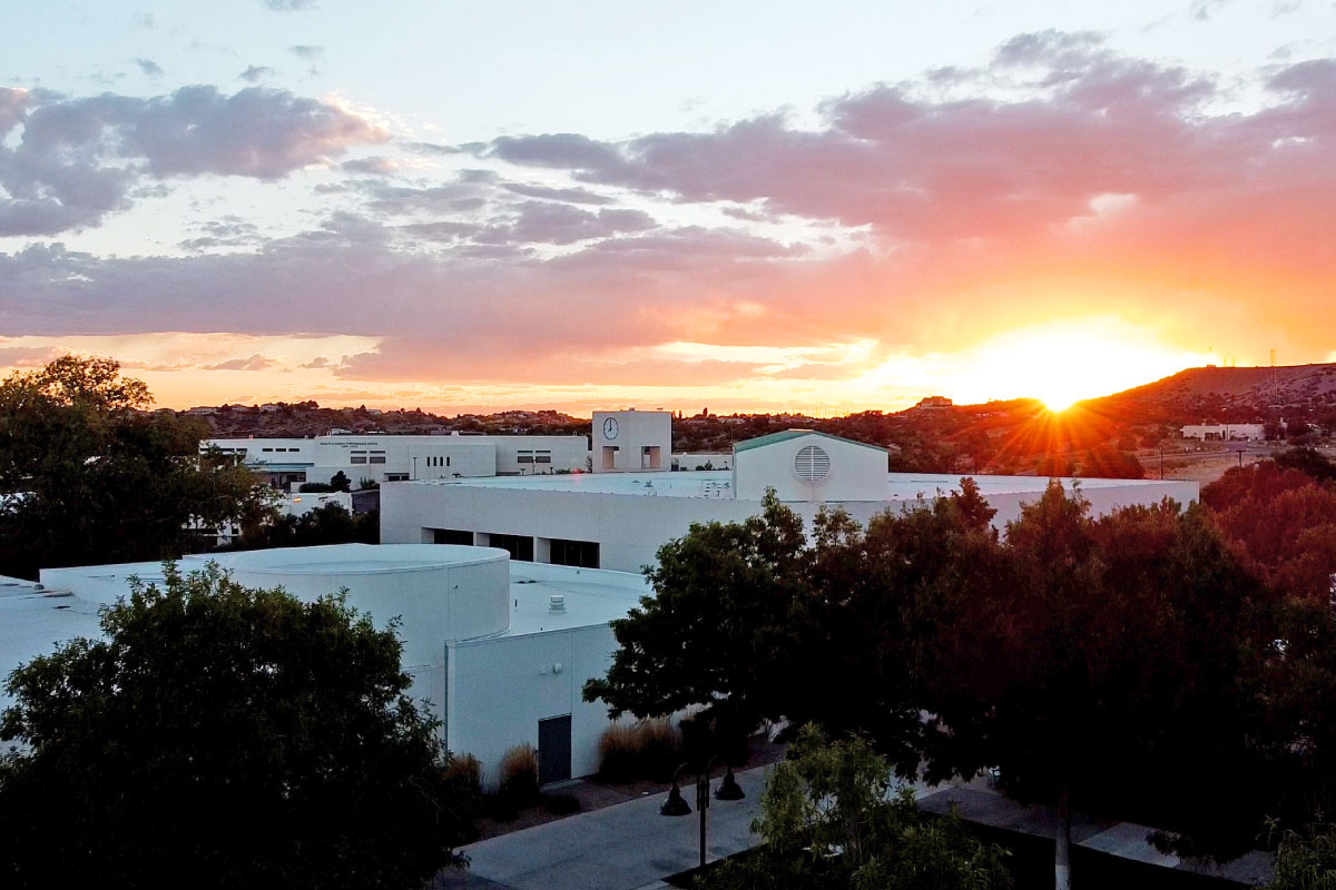 Overhead view of San Juan College Campus Buildings.